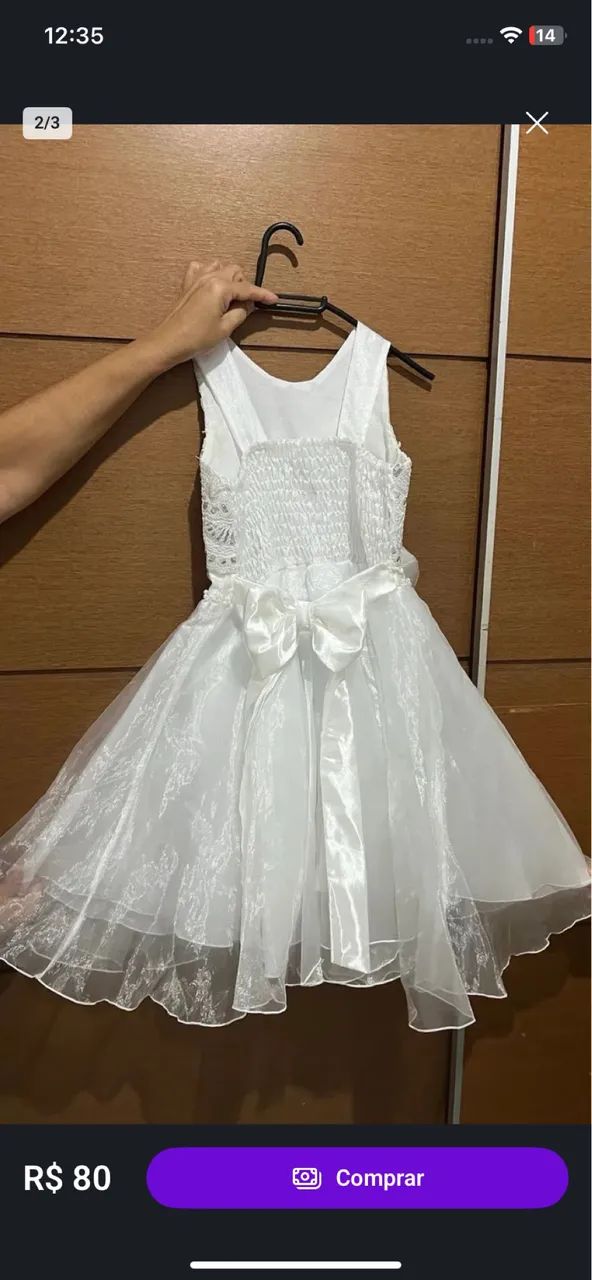 Vestido batizado  6/7 anos  - Foto 2