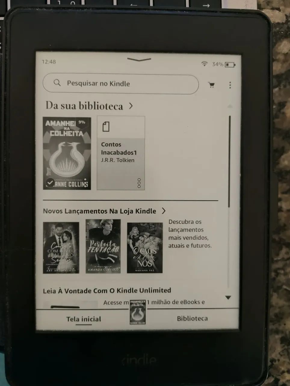 Kindle Preto Paperwhite 7ª geração 