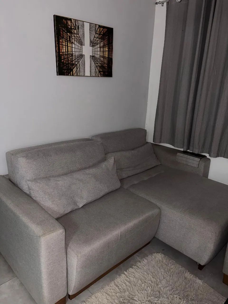OPORTUNIDADE!!! Sofá confortável, Vendo junto ou separado, módulo duplo e individual. - Foto 4