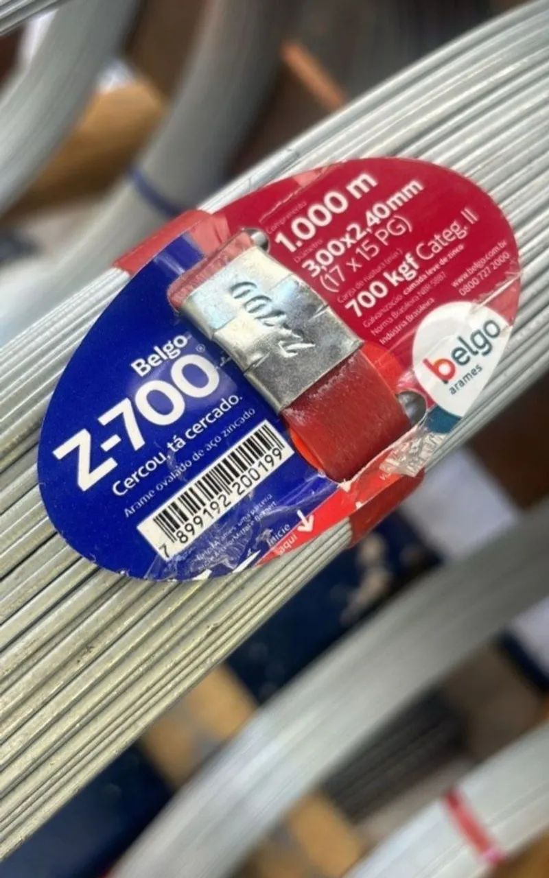 Tela de alambradro arame liso belgo mineiro z700 telha isotermica telha eternit gradil  - Foto 2