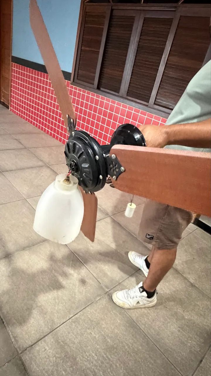 3 VENTILADORES DE TETO RÚSTICO  - Foto 4