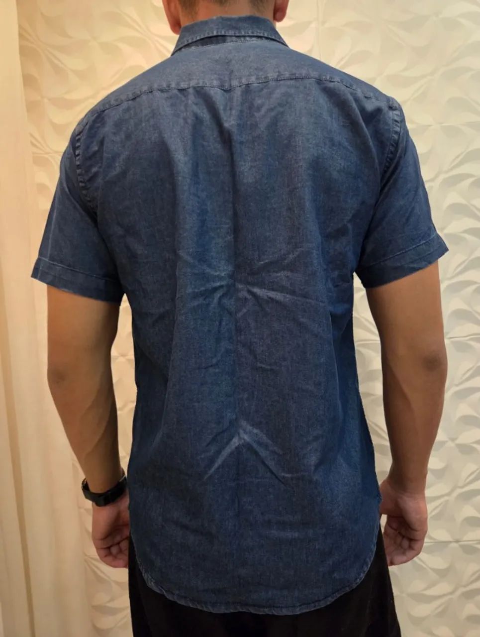 Shorts e Camisa Jeans - Foto 4