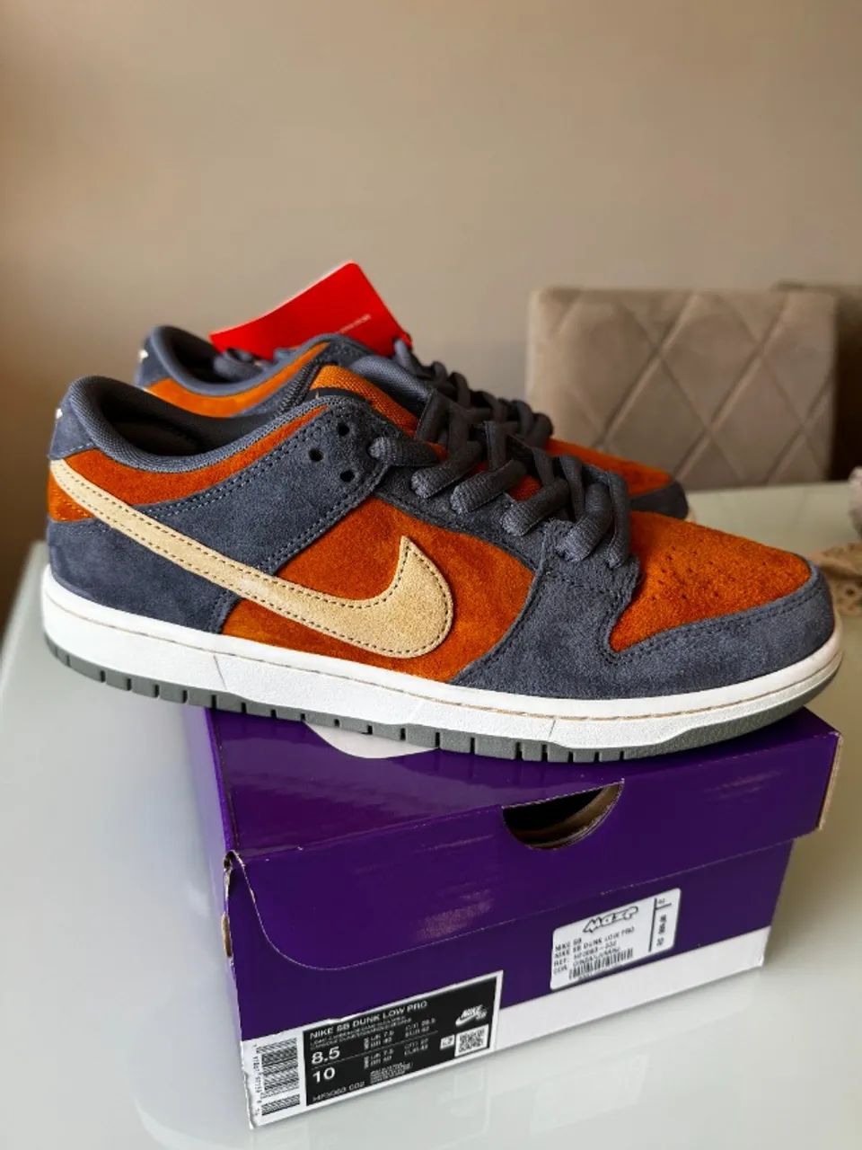 Nike SB Dunk Low Nike SB Dunk Low Light Carbon Monarch - Foto 2