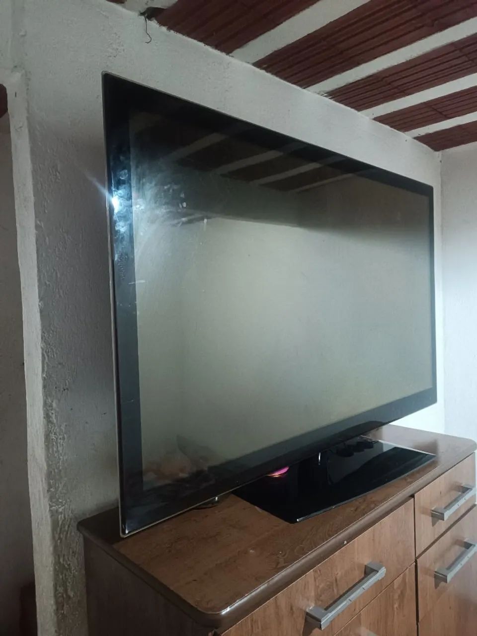 Tv 55: polegadas perfeito estado não e esmart controle e pezinho 