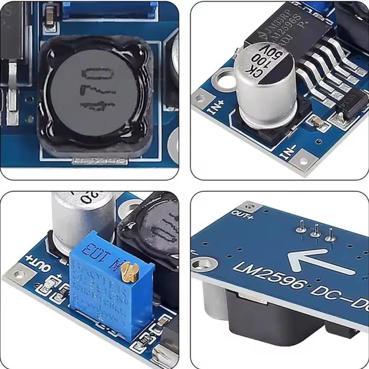 Placa reguladora de tensão Módulo LM2596 - Placa step down - Foto 4