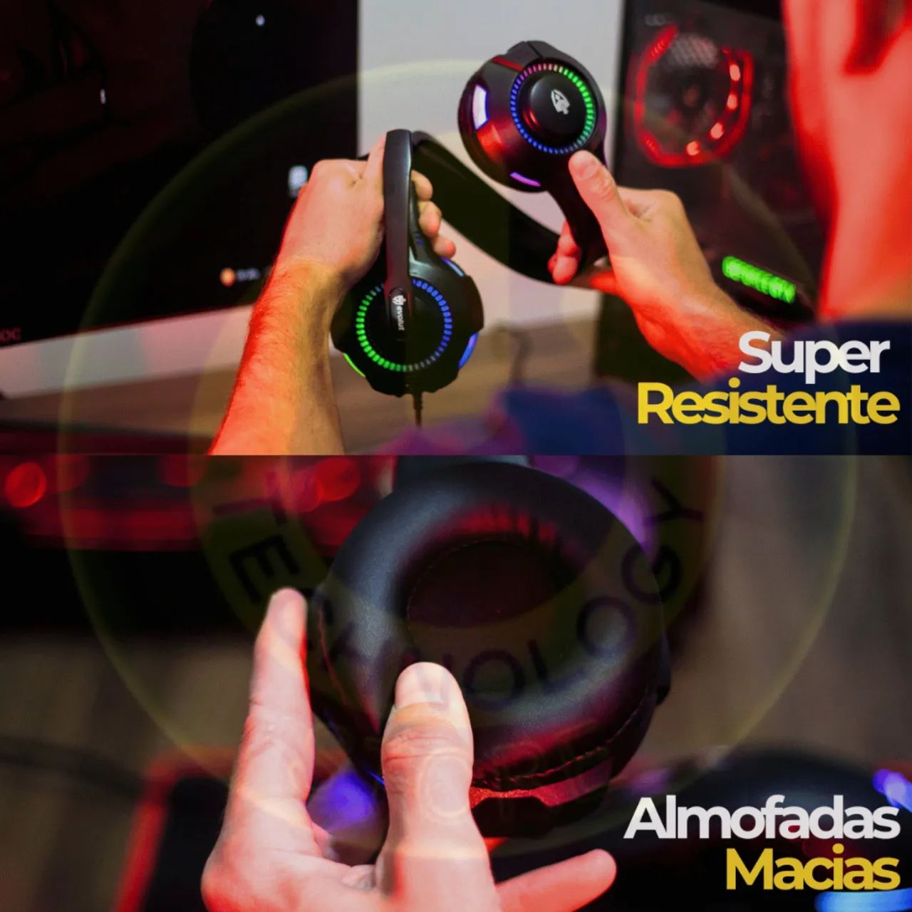 Headsets Gamer RGB P/ PC, CELULAR, PS5 A PRONTA ENTREGA  - Foto 4