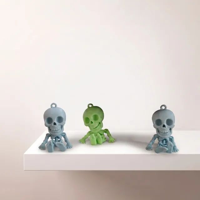 Chaveiro Esqueleto Articulado Cabeção | Impressão 3D