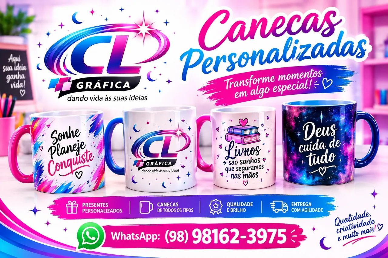 Personalização de canecas 