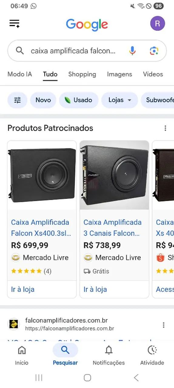 Caixa de grave amplificada para carro  - Foto 3