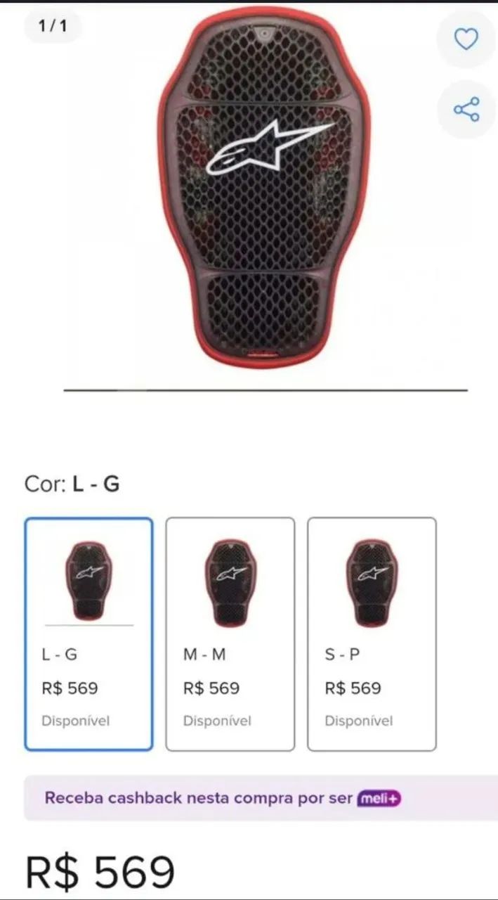 Protetor de Coluna Alpinestars Nucleon Tam G