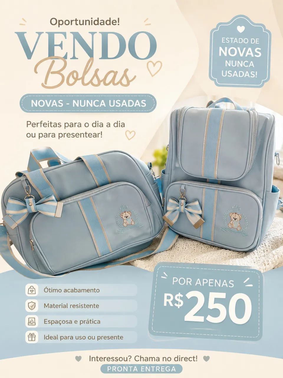Bolsas novas 