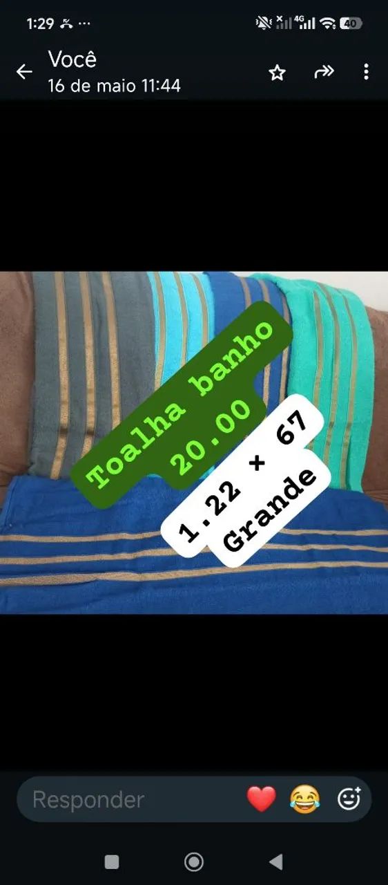 Toalha Grande gigante 19.90