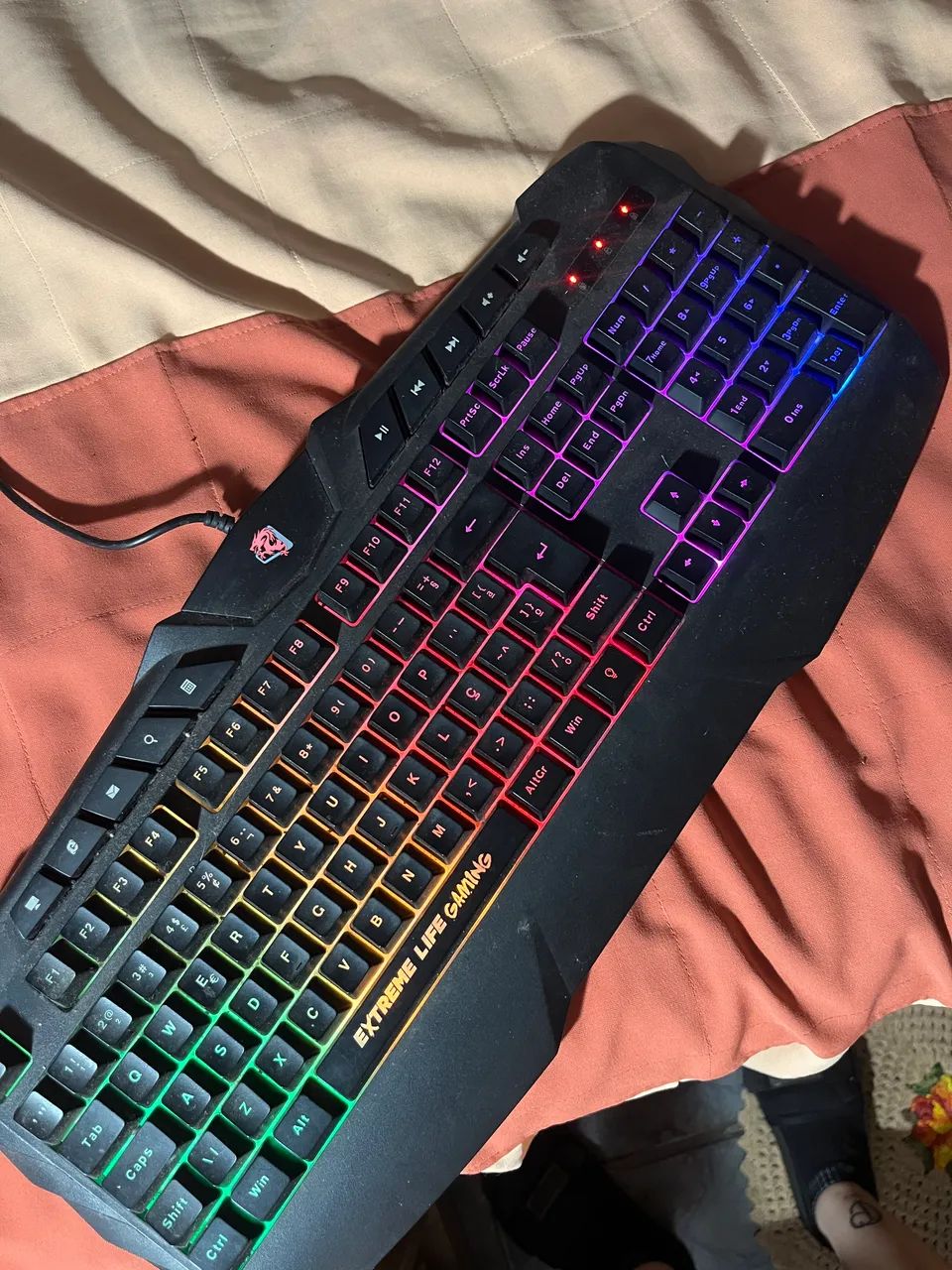 Teclado Gamer ELG Pulse Fire TGHMPF RGB ABNT2 - Funcionando Perfeitamente - Foto 2