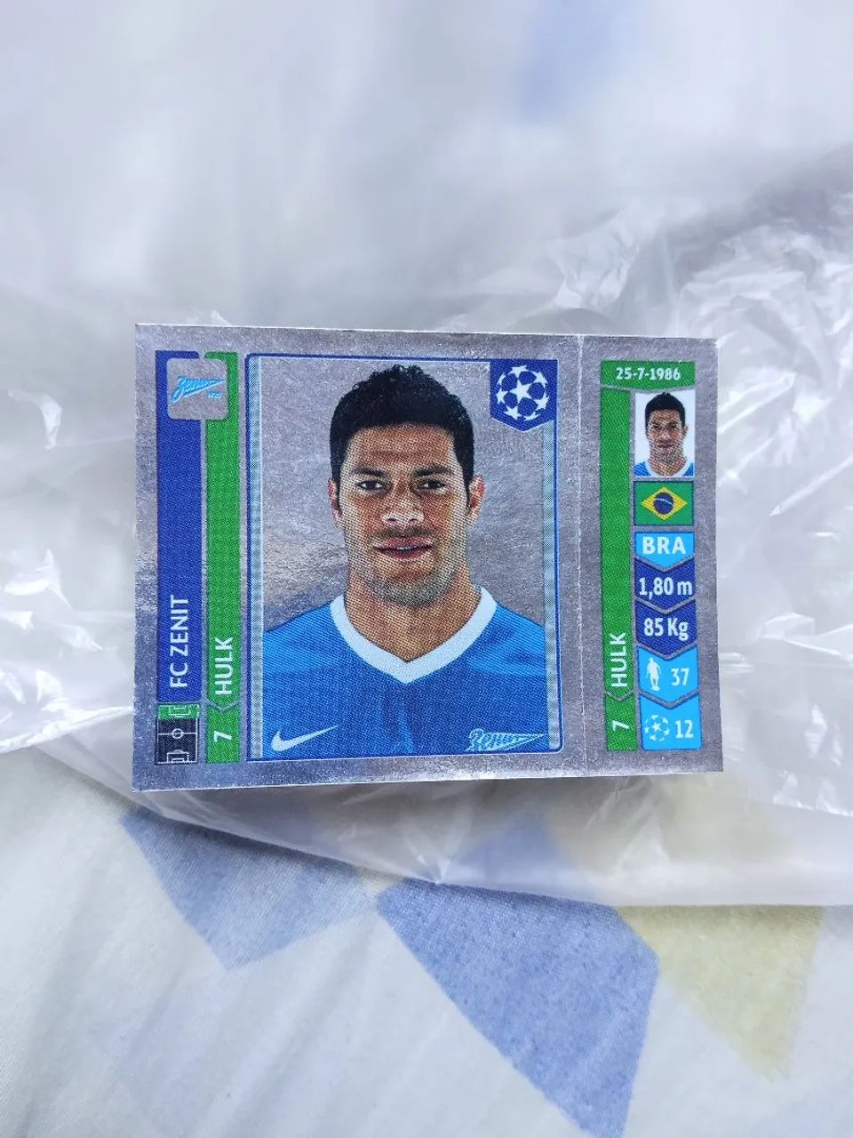 Figurinha prata do Hulk de 2014 - Foto 2