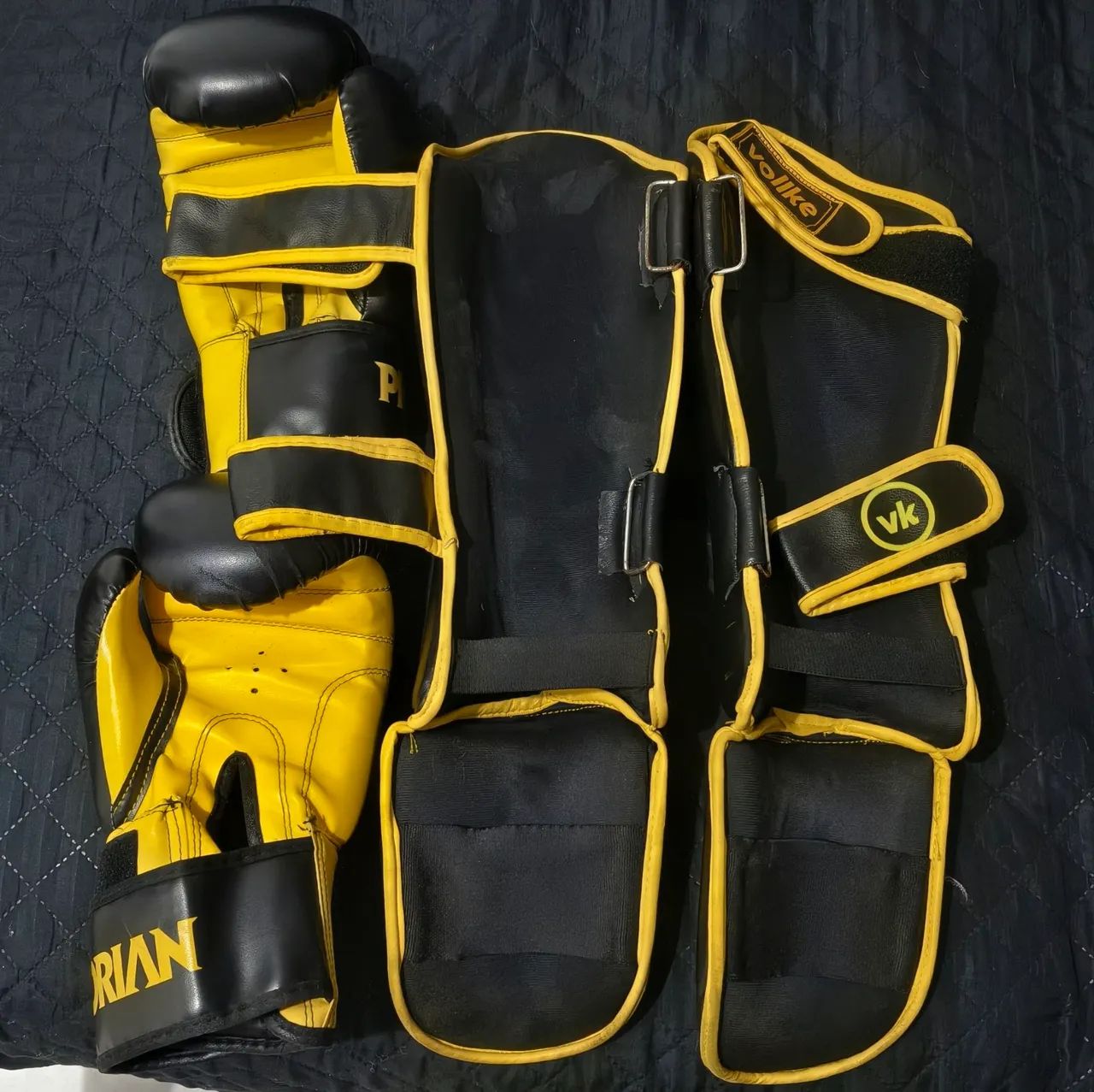 Luva boxe muaythai 14oz e caneleira  - Foto 2