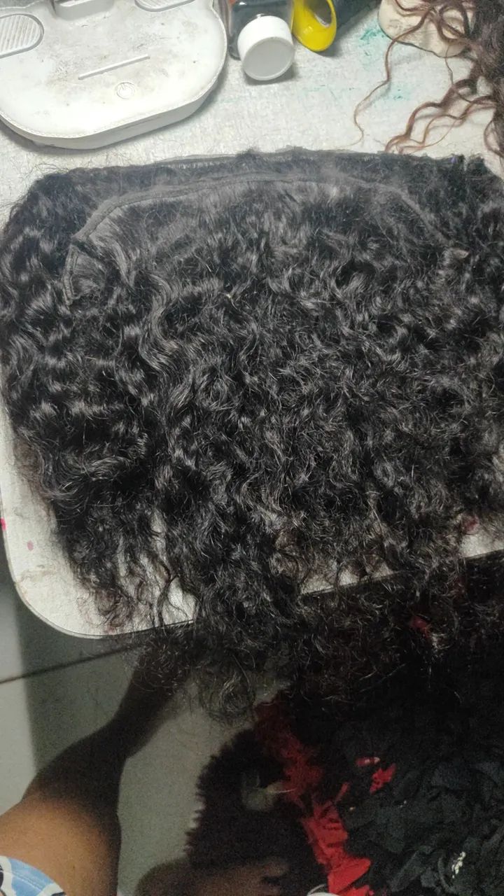Telas em cabelo cacheado 