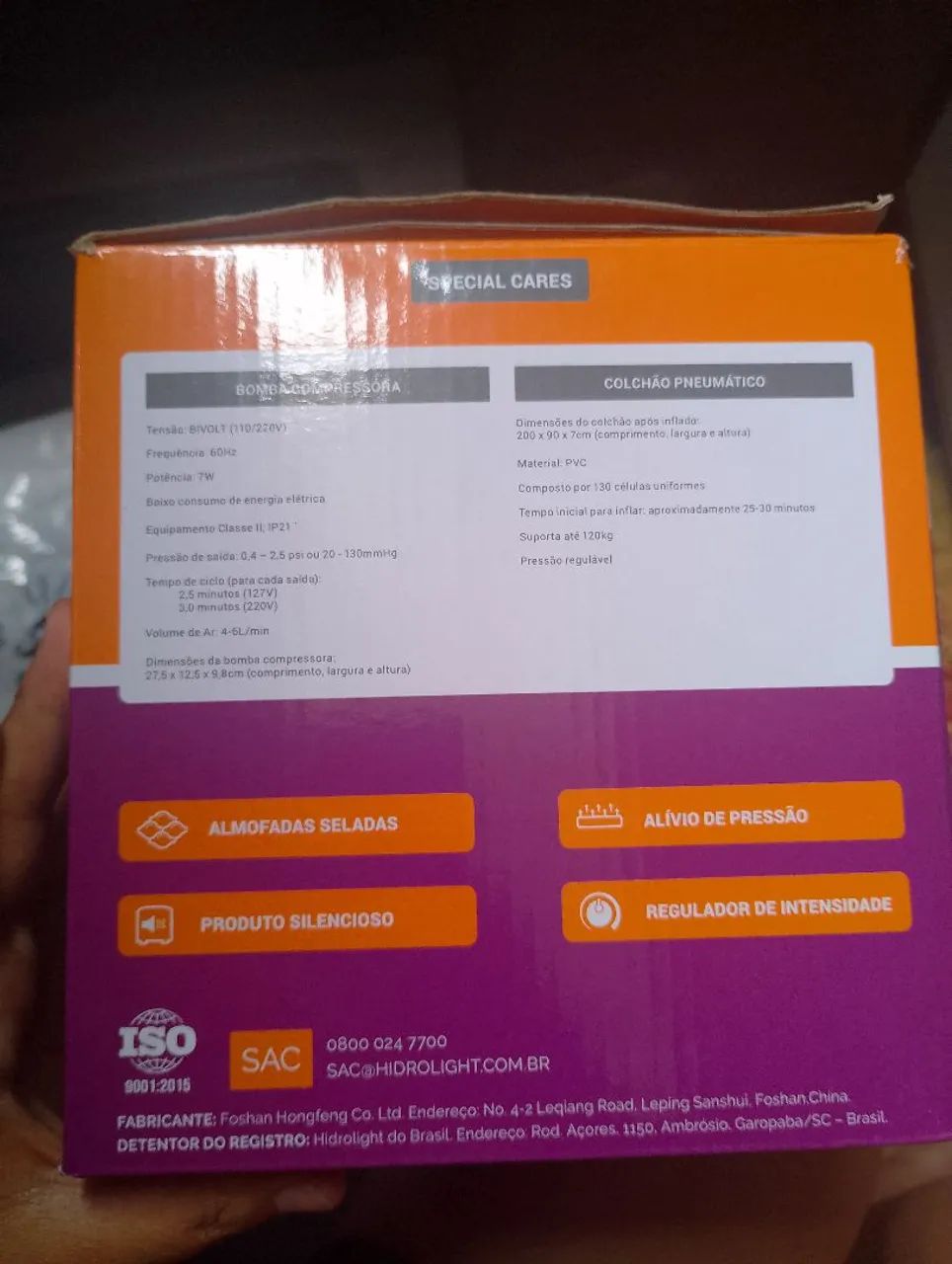 Kit Colchão Pneumático com bomba compressora. - Foto 2