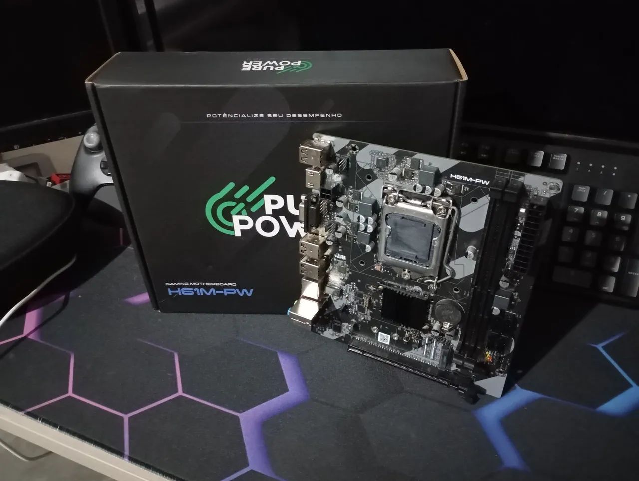 Placa mãe LGA 1155 completa e 2 semanas de uso  - Foto 5