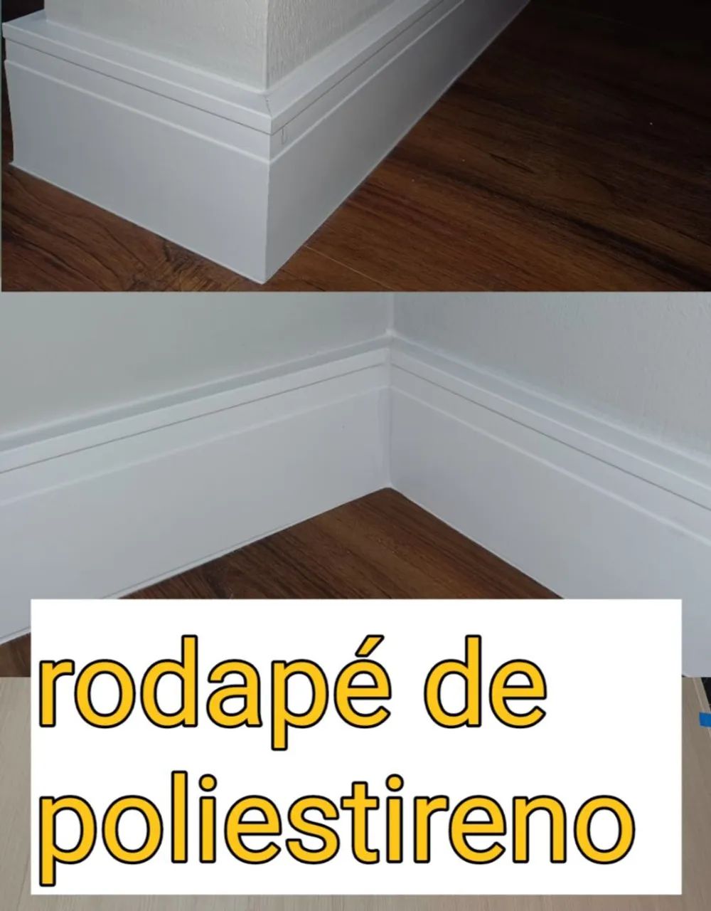 Rodapé de poliestireno 7cm 