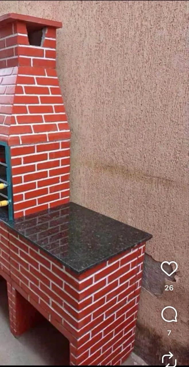 Bancada para churrasqueira 