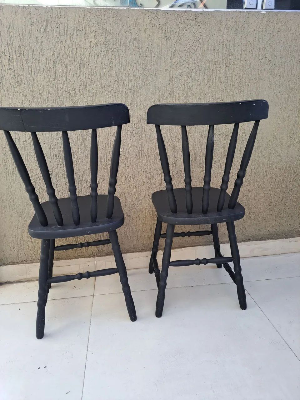 Conjunto duas cadeiras madeira  - Foto 3