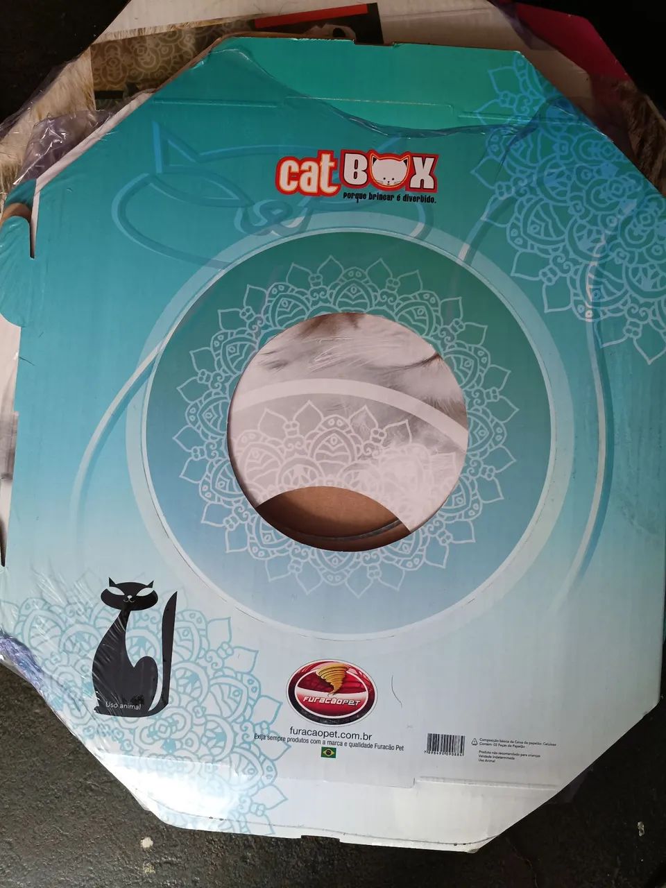 CATBOX Caixa Brinquedo para Gatos - Foto 5