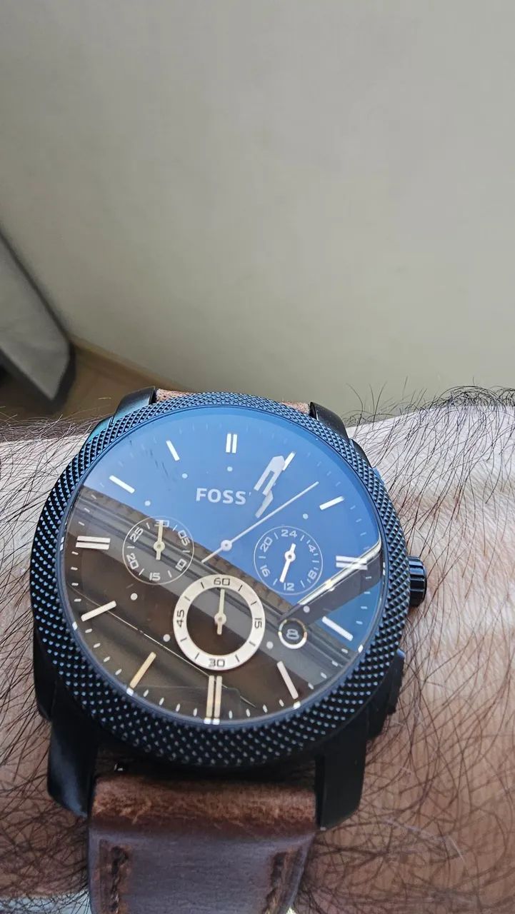 Relogio fossil fs4656 pulseira couro - Foto 5