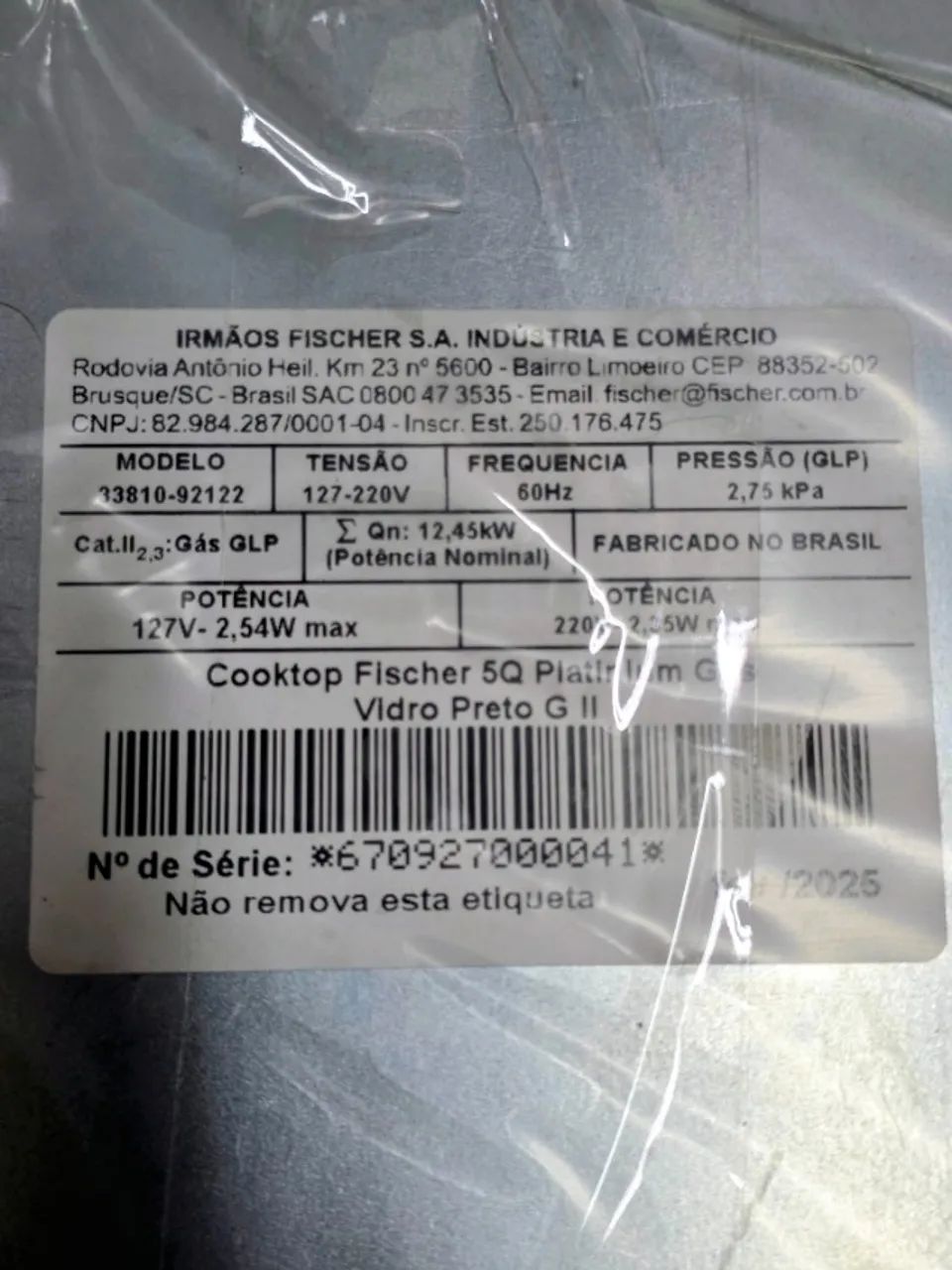 Cooktop Fischer Platinum 5 Bocas a Gás com Mesa de Vidro Preto - Foto 6