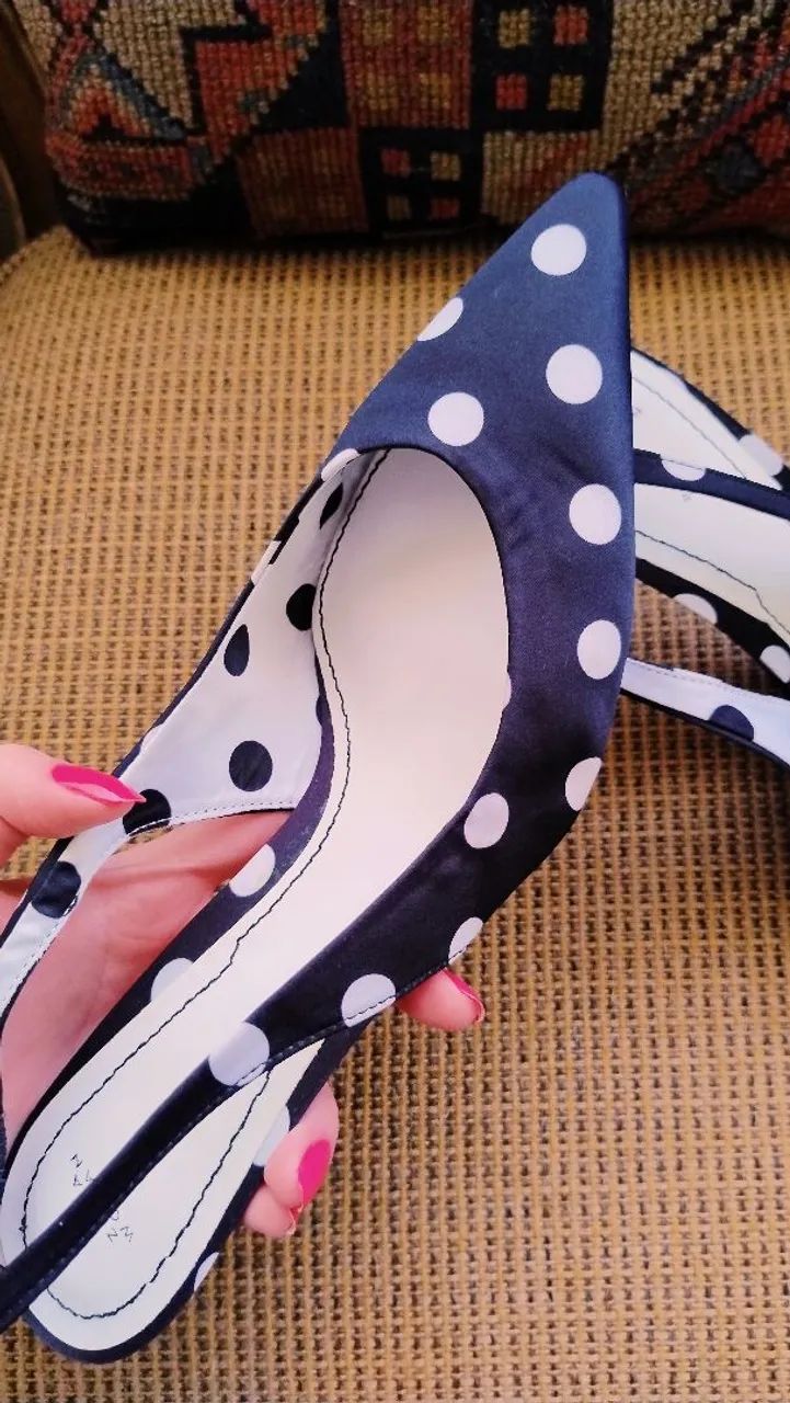 Scarpin Slingback P&B da Zara - Foto 3