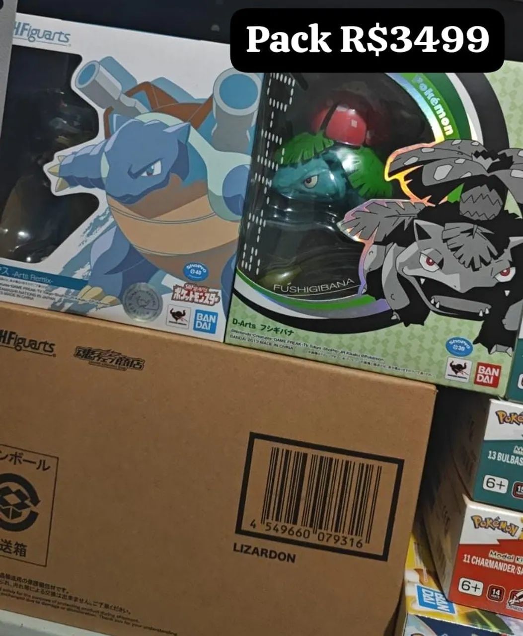 s.h.figuarts Bandai - Pokémon Set - Trio Clássico 