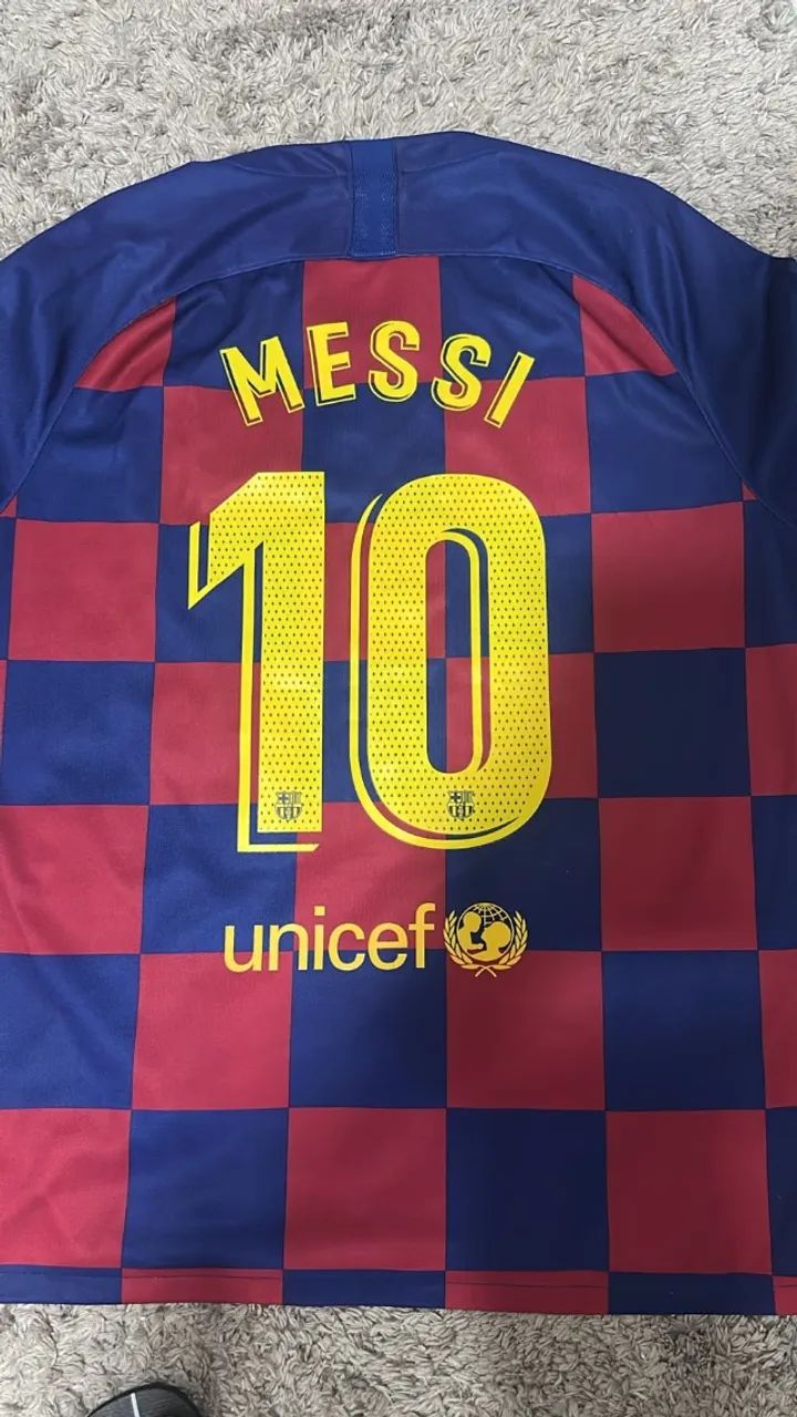 Camisa Barcelona Original 2019/2020 com personalização MESSI 10