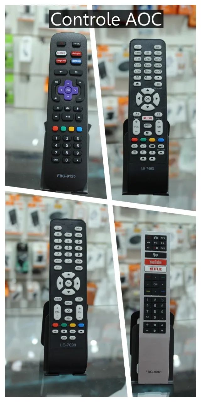 Controle remoto compátivel AOC 