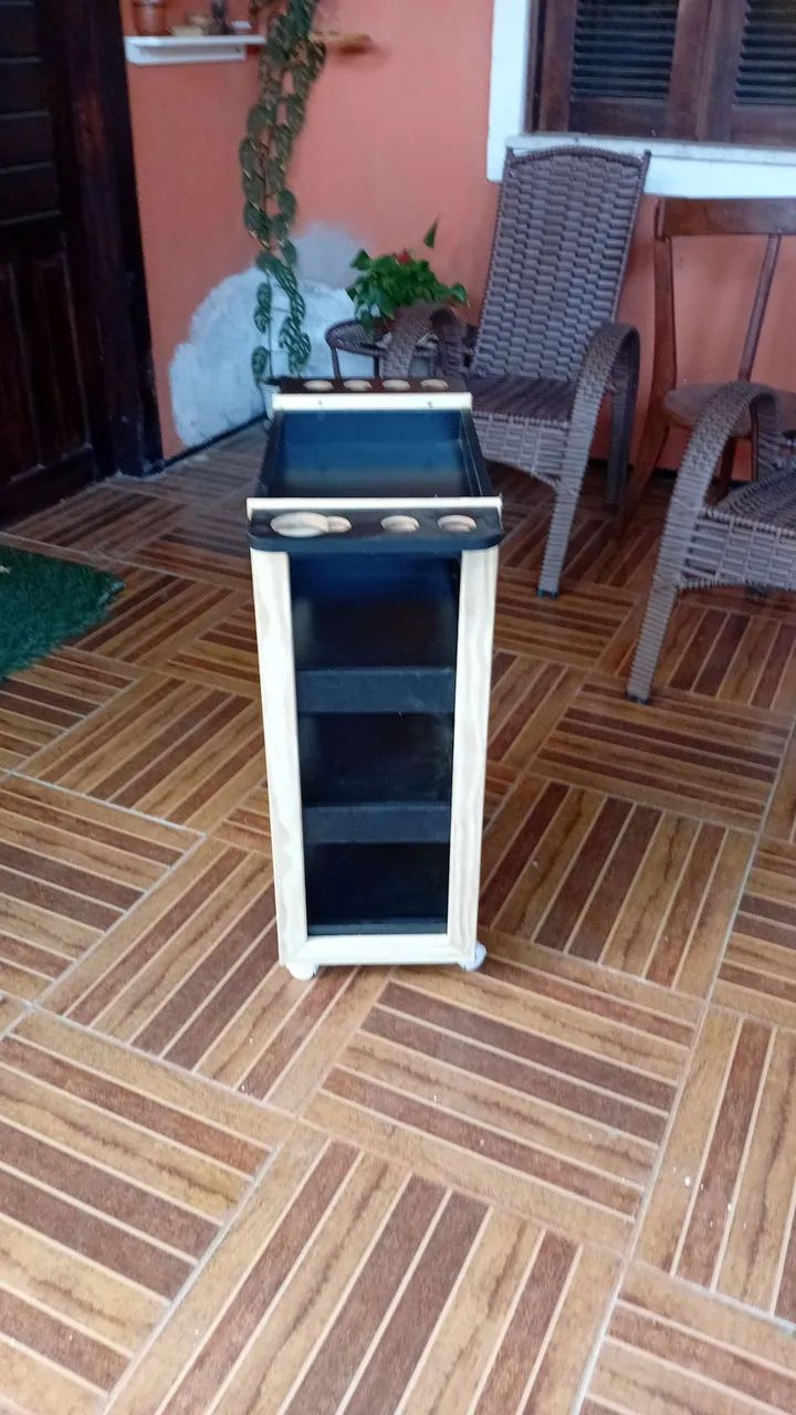 Carrinho Auxiliar Preto  - Foto 4