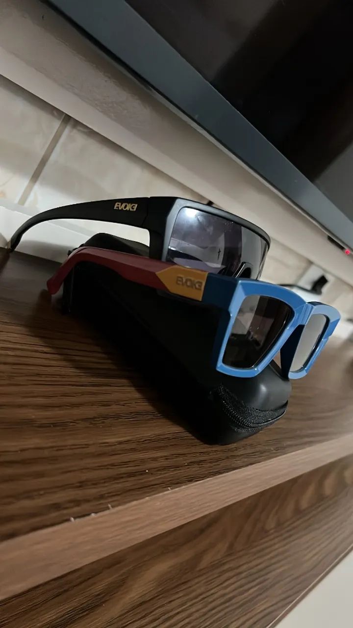ÓCULOS EVOKE BIONIC ALFA PRETO E DOURADA. EVOKE TIME SQUARE DC08 BLUE SHINE *wpp - Foto 4