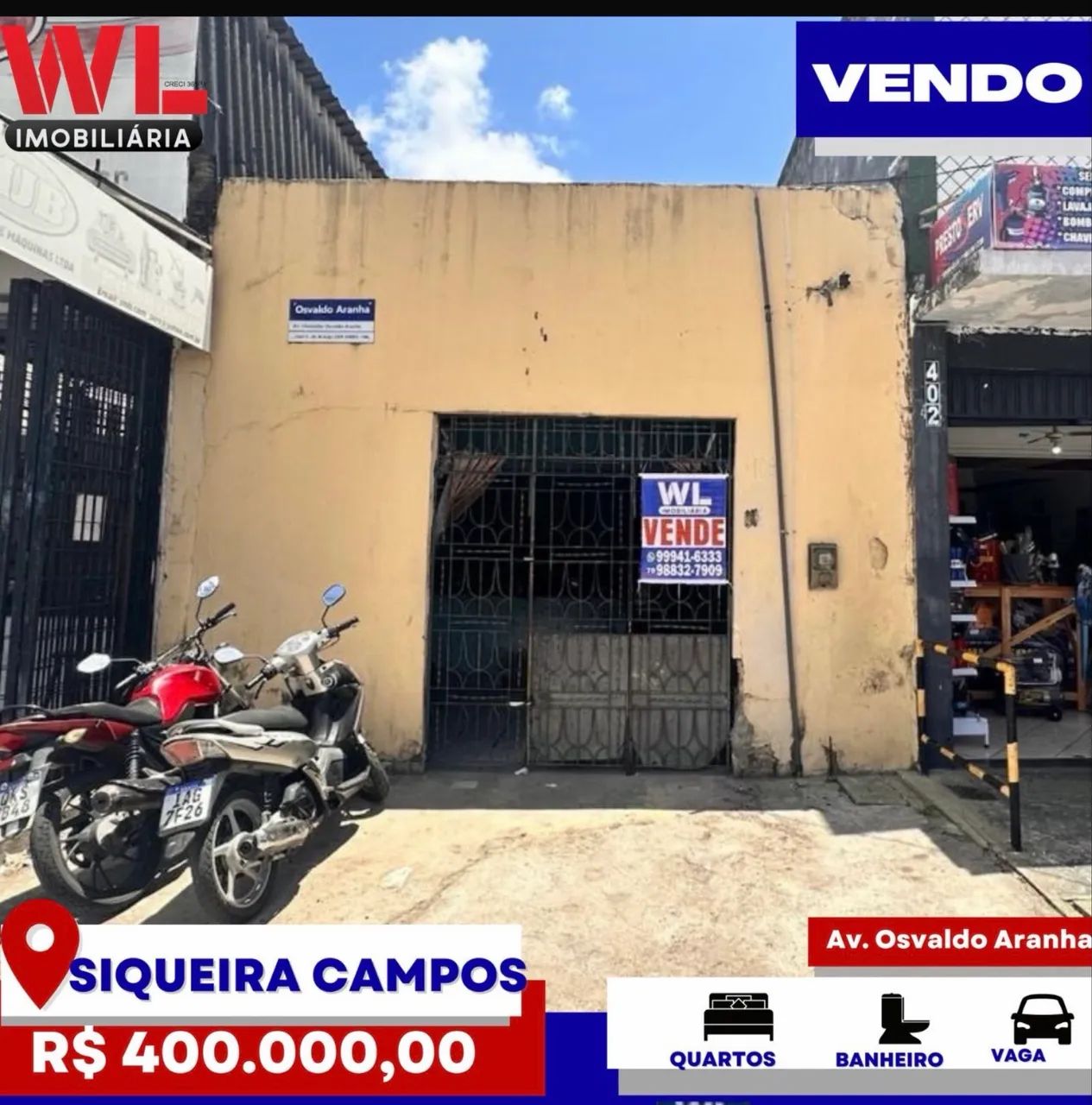 Vendo - Ponto Comercial /Terreno na Avenida Osvaldo Aranha 