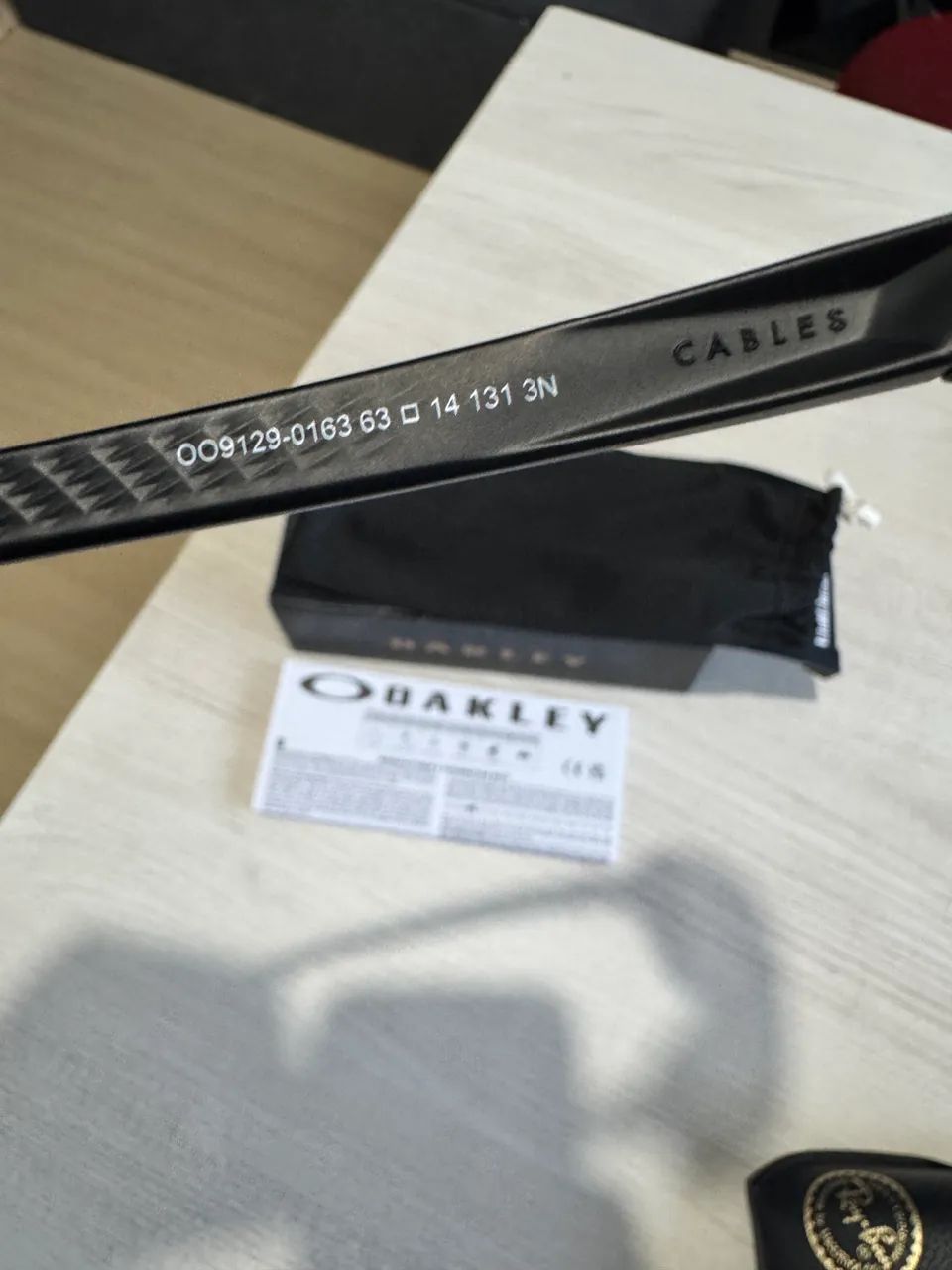 Óculos Oakley original cables matte prism grey - Foto 4