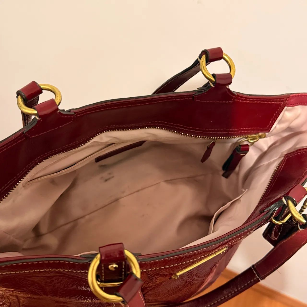 Bolsa tote coach vermelha - Foto 3