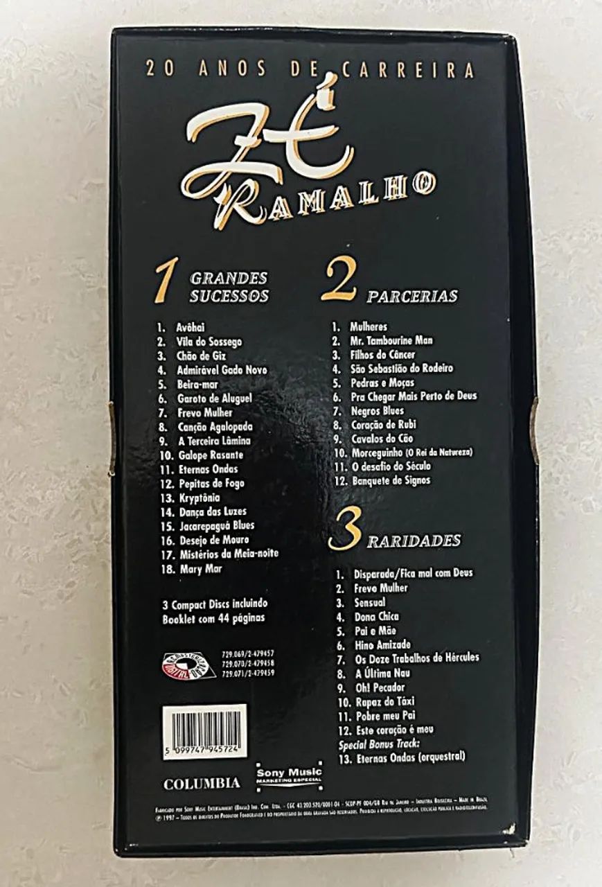 Box Zé Ramalho com 3 Cds 