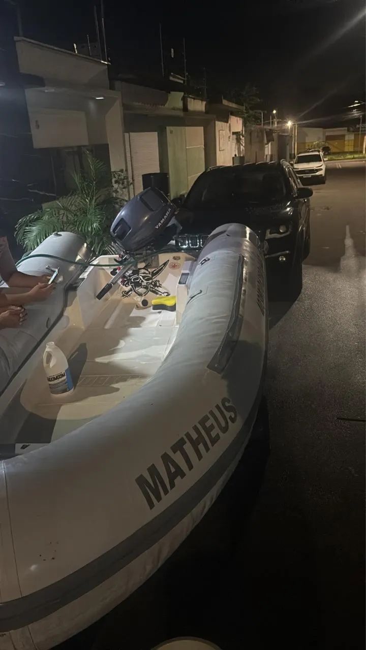 Barco de fibra e inflável  - Foto 2