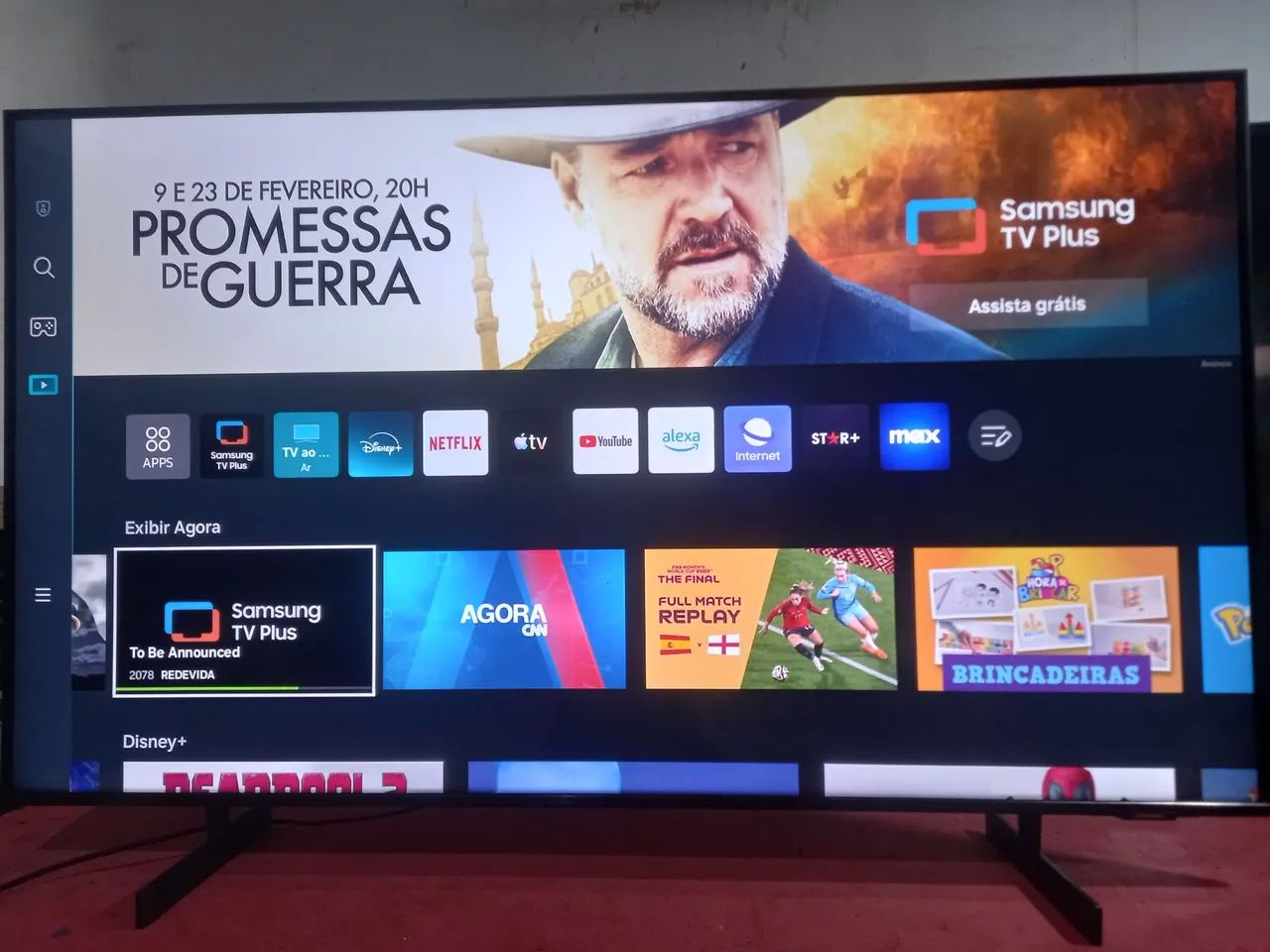 Smart tv Samsung 50 polegadas 4k,  Wi-Fi e Bluetooth 