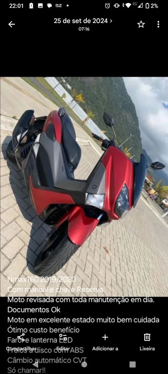 Nmax 160 ABS com manual e chave reserva  - Foto 4
