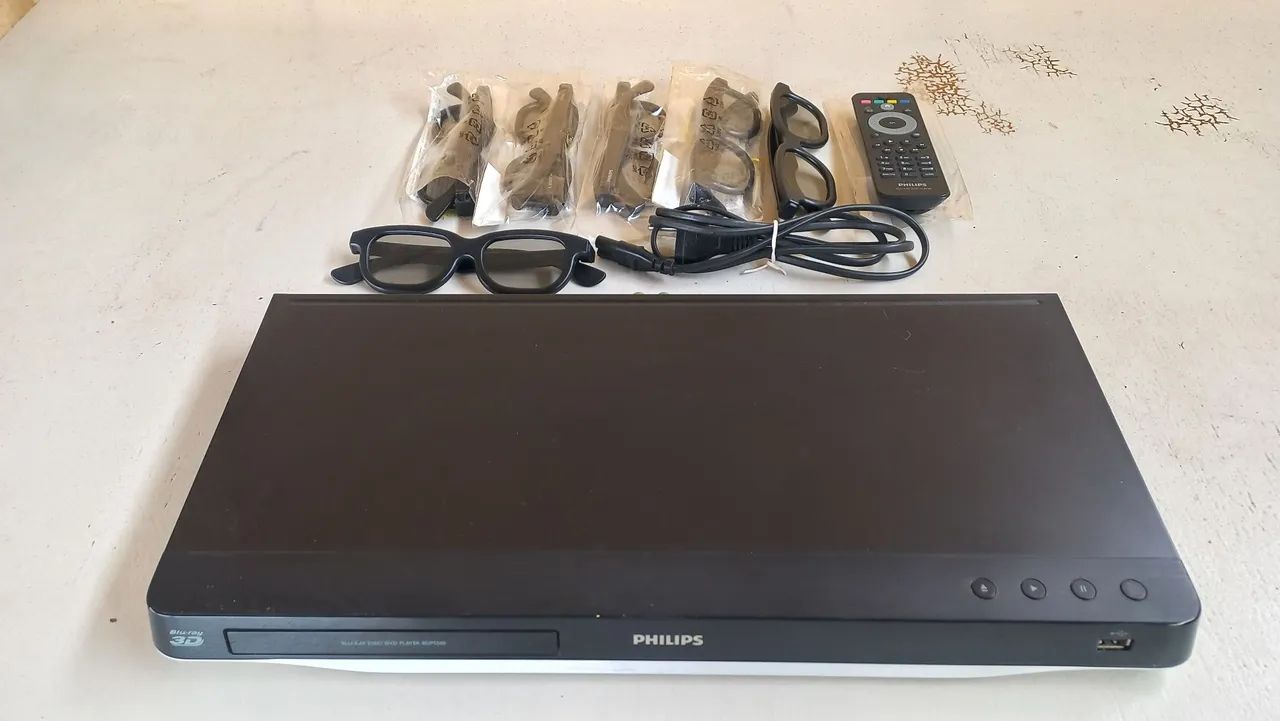 Blu-ray philips 3D com 6 óculos  - Foto 3