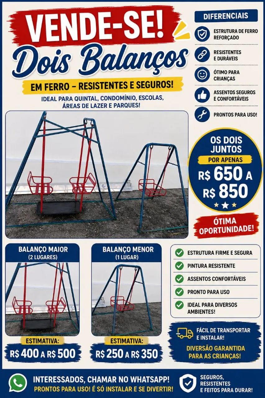 Vendo 2 balanços  - Foto 2