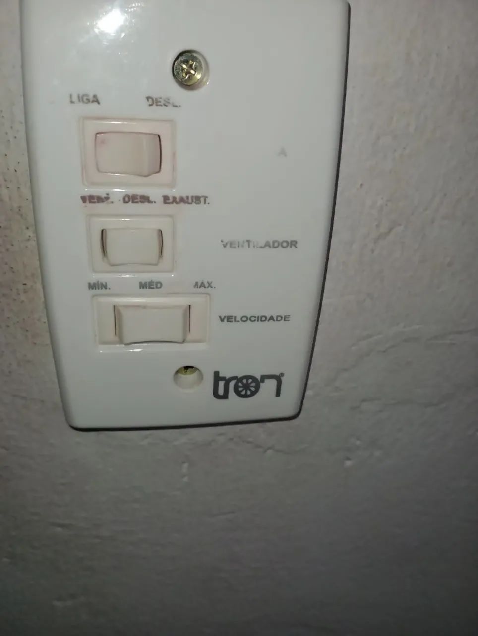 Ventilador de teto e 1 de parede