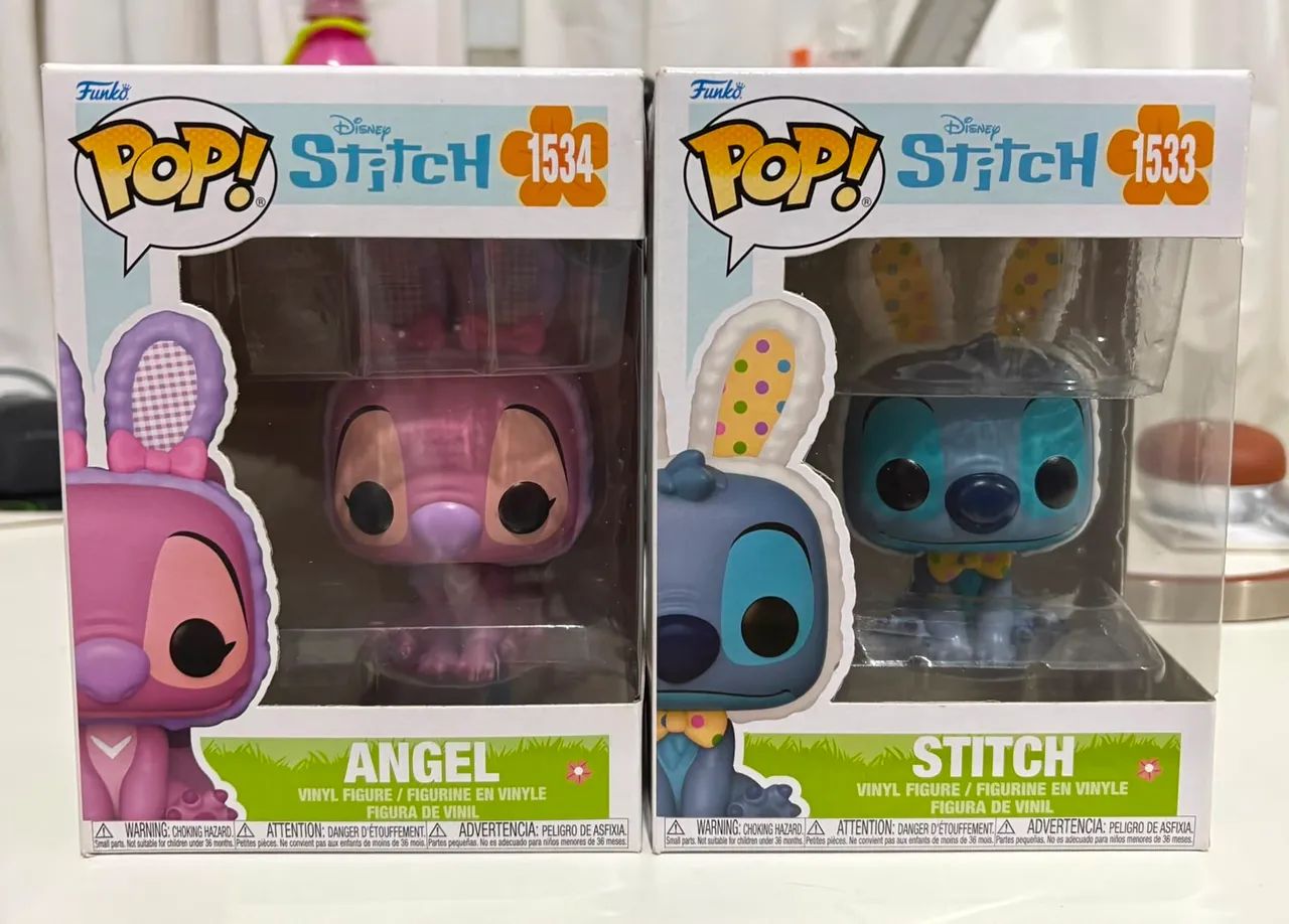 Funko pop Stitch #1533 e Angel #1534 Combo 
