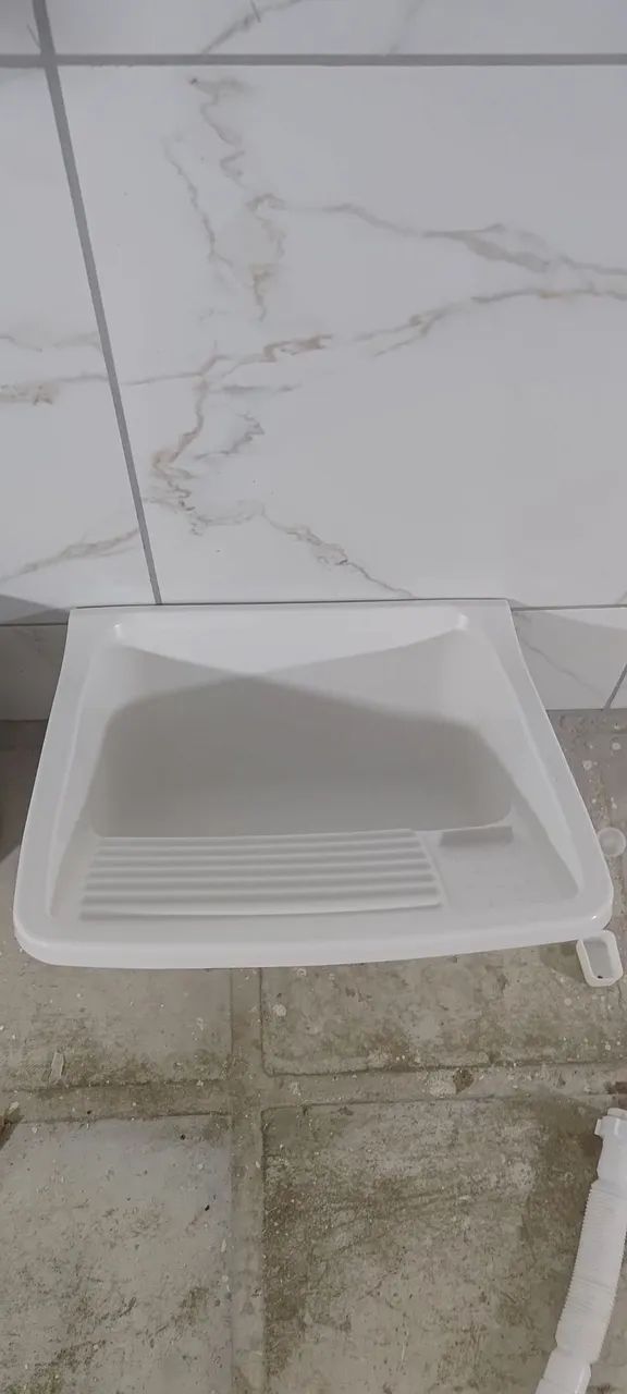 Tanque Plástico Lavar Roupa + Sifão Simples