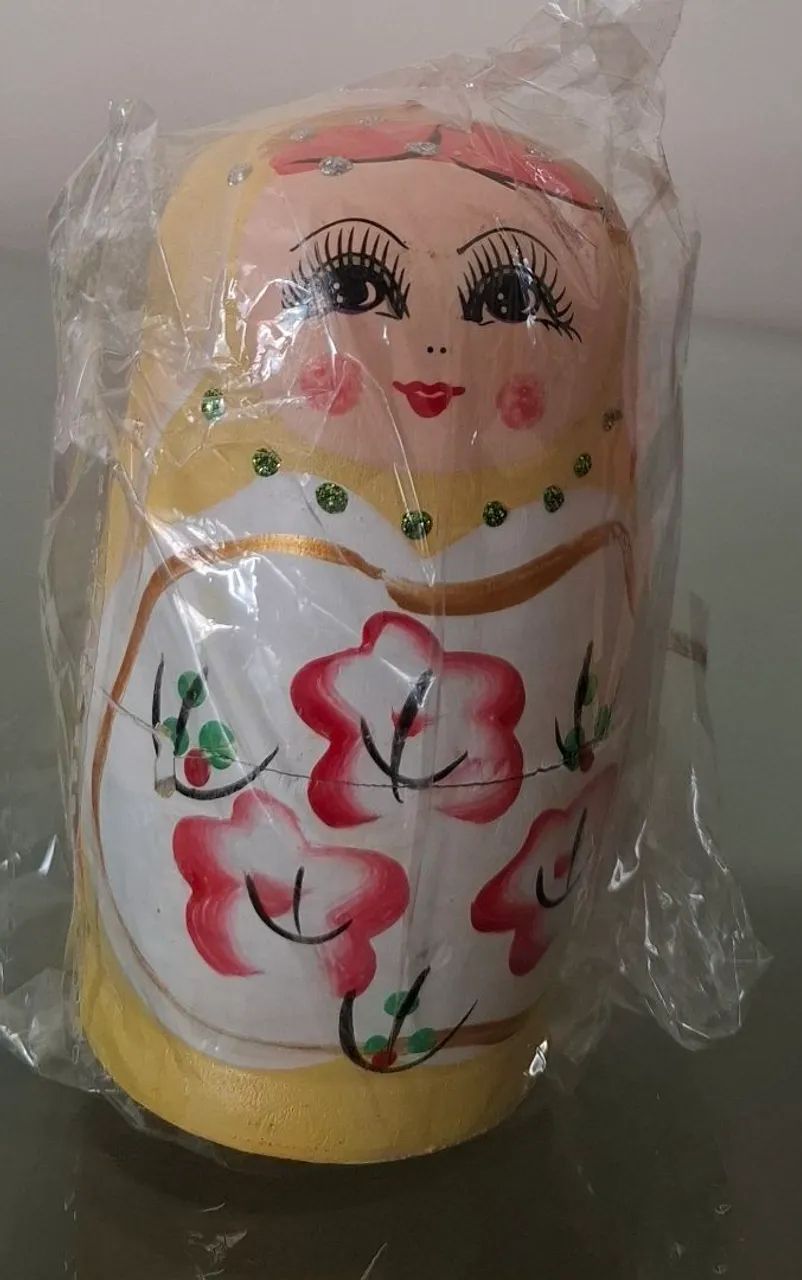Matrioska Boneca Russa Amarela - Foto 2