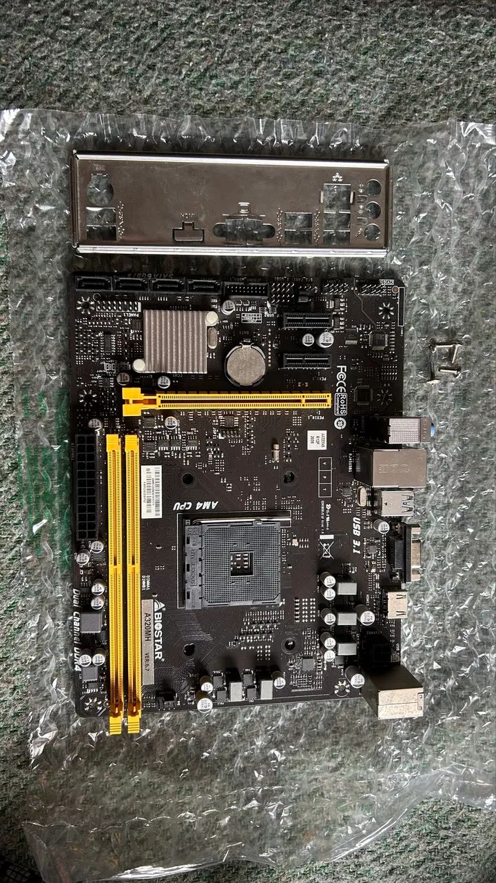 Placa Mãe Biostar A320Mh P/ Amd Am4 ver. 6.7 - Foto 5
