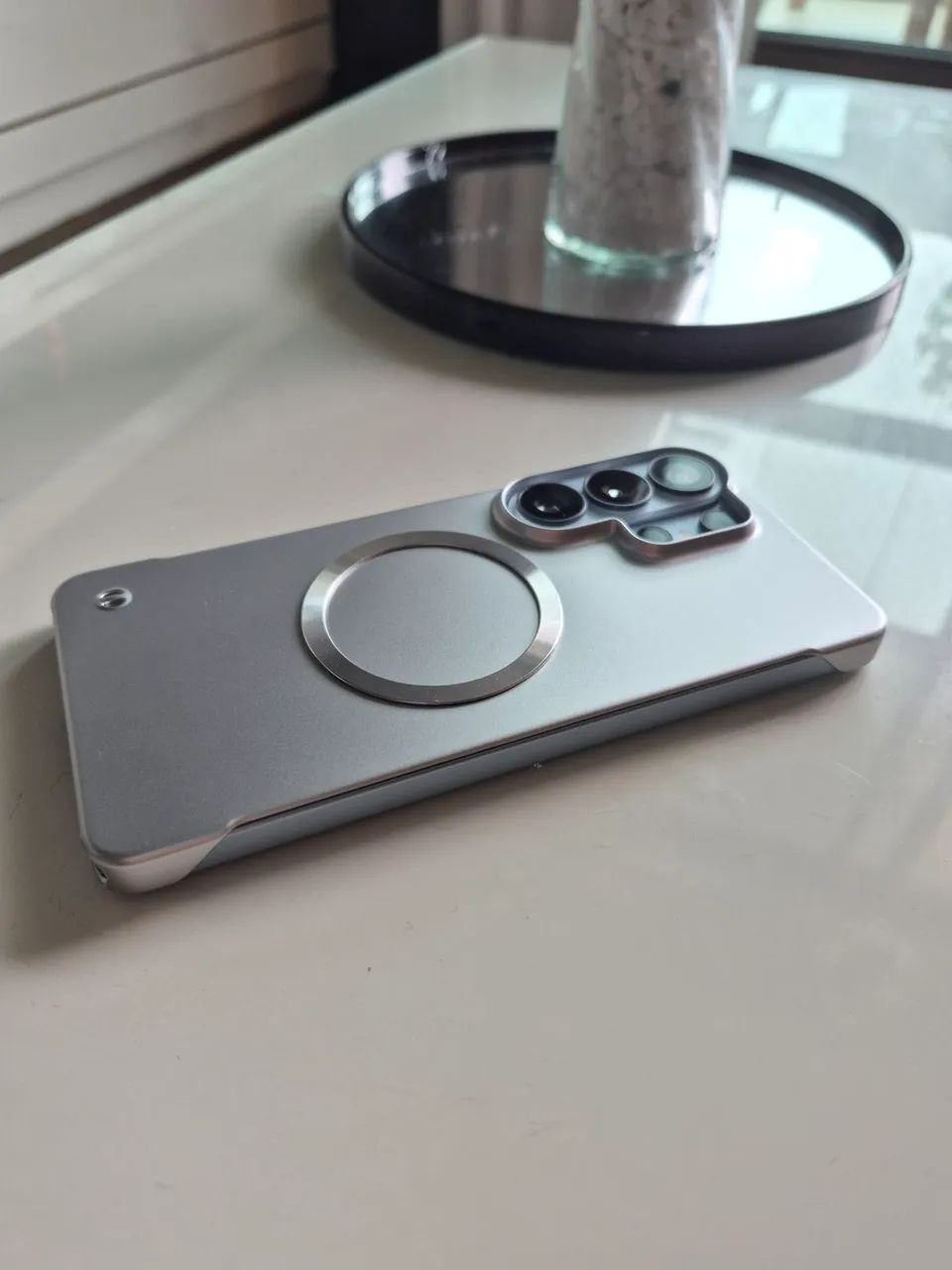 Capa Capinha Super Slim MagSafe Metalico para S26 Ultra - Foto 4