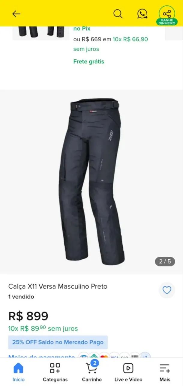 Calça x11 troy 2 TM P - Foto 3